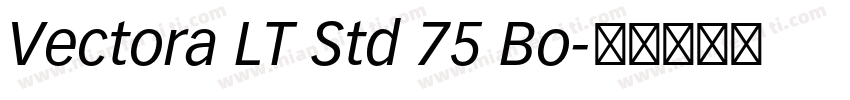 Vectora LT Std 75 Bo字体转换
